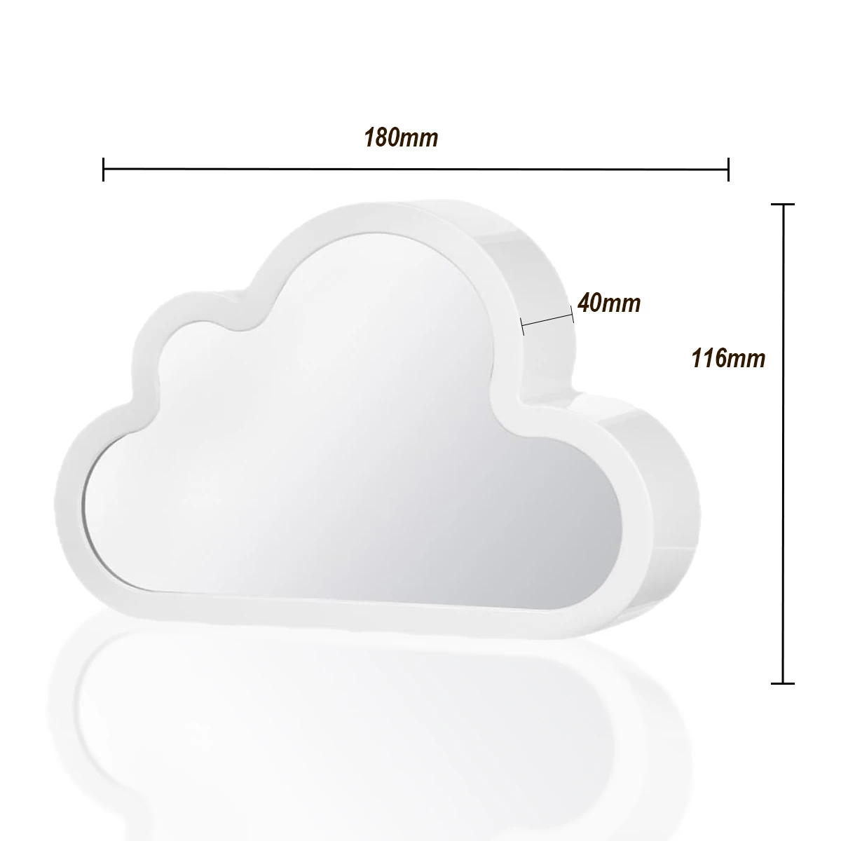 Creative Clouds Tulip Lamps LED Night Light Mirror Table Lamps DIY Bedroom Ornaments Decoration Mirror Table Lights Gifts 2