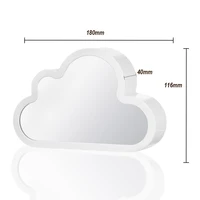 Creative Clouds Tulip Lamps LED Night Light Mirror Table Lamps DIY Bedroom Ornaments Decoration Mirror Table Lights Gifts 2