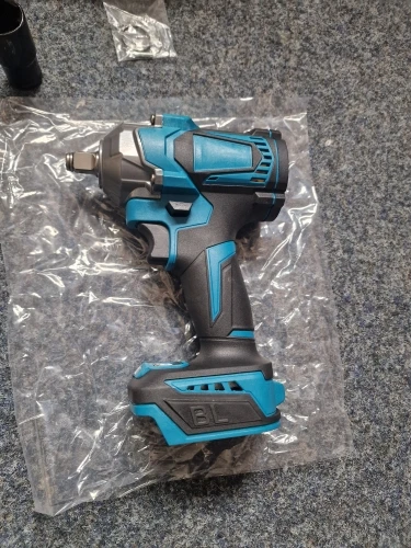 Gismis-llave de impacto eléctrica sin escobillas, Torque de 1200N.M, destornillador inalámbrico de 1/2 pulgadas, herramienta eléctrica para Pin de batería Makita de 18V photo review