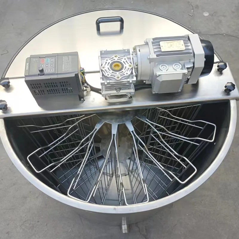 220V 110V Electric 12 Frames 24 Frames Auto Reverse Reversible Honeycomb Honey Extractor Beekeeping Equipment
