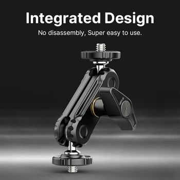Ulanzi R102 Double 360° Ball Heads Magic Arm Holder with 1/4'' Screw Mount for Camera Video Light Monitor Photography 5
