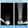 New Propeller Shower Head High Pressure Water Saving Turbo Showerhead With Fan Built-in Filter Rainfall Hand Bathroom Shower 2