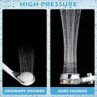 New Propeller Shower Head High Pressure Water Saving Turbo Showerhead With Fan Built-in Filter Rainfall Hand Bathroom Shower 2