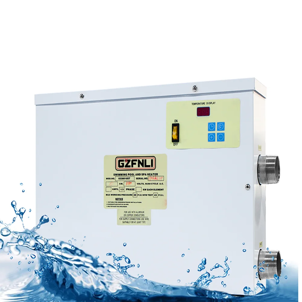 24-30Kw Elrctric Tipo Digitale Mini Piscina Portatile Scaldabagno Spa Pompa Di Riscaldamento Macchina 380V