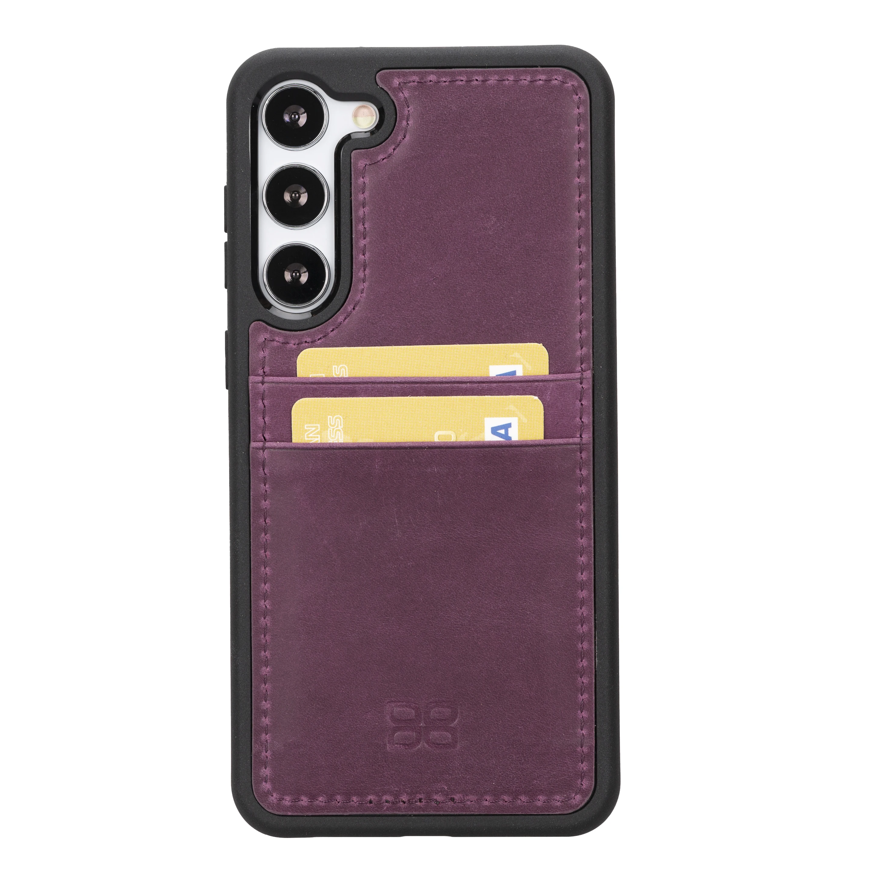 

Handmade Genuine Leather Flex Cover with Back Card Holder Phone Case for Samsung Galaxy S23 Plus