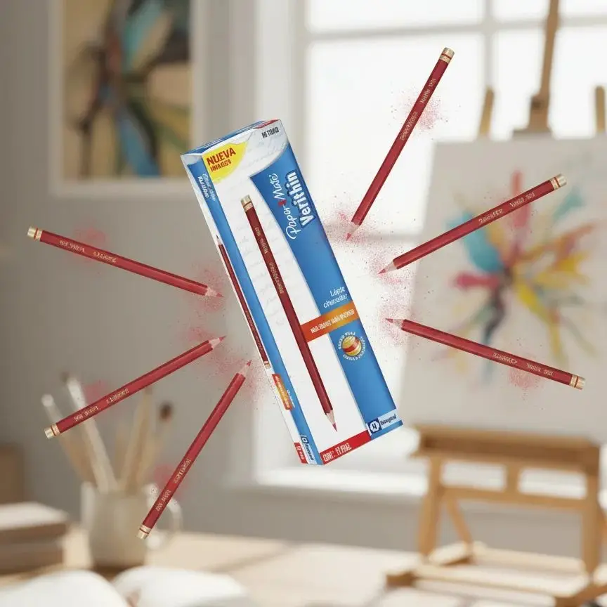 Verithin Red Checker Pencil with 12 Pieces