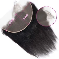 13x6 Lace Frontal Transparente Droite, 14-24 Pouces, Pré-épilée, 100% Cheveux Humains, Ligne de Cheveux Naturelle avec Baby Hair, Livraison 3 Jours 2