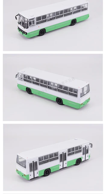 1:43 união soviética lenda ônibus Ikarus-260.06 modelo fundido escala metal  original brinquedo veículo para