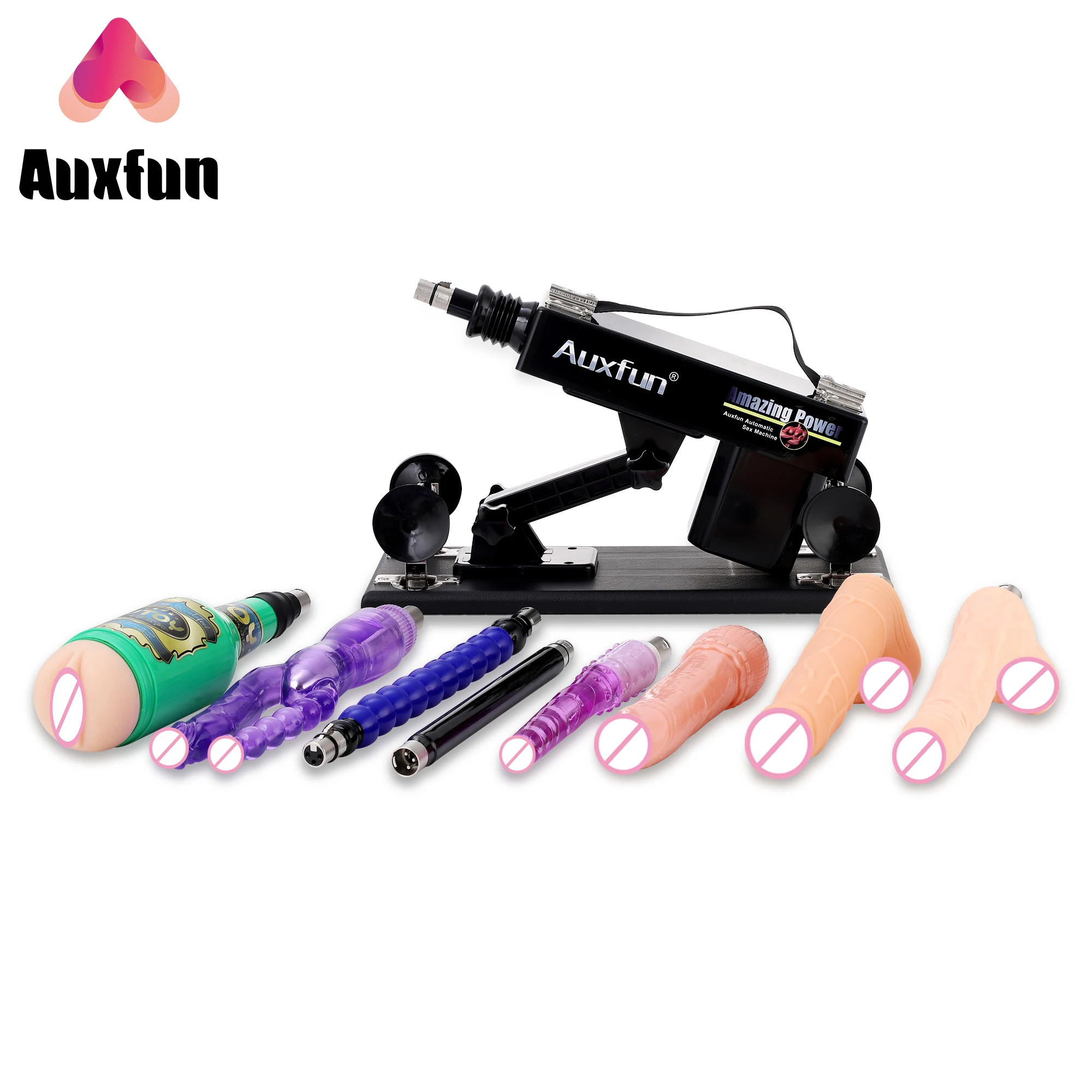 

Auxfun Basic Automatic Thrusting Sex Machine Complete With Assorted 3XLR System Dildo At An Affordable Price