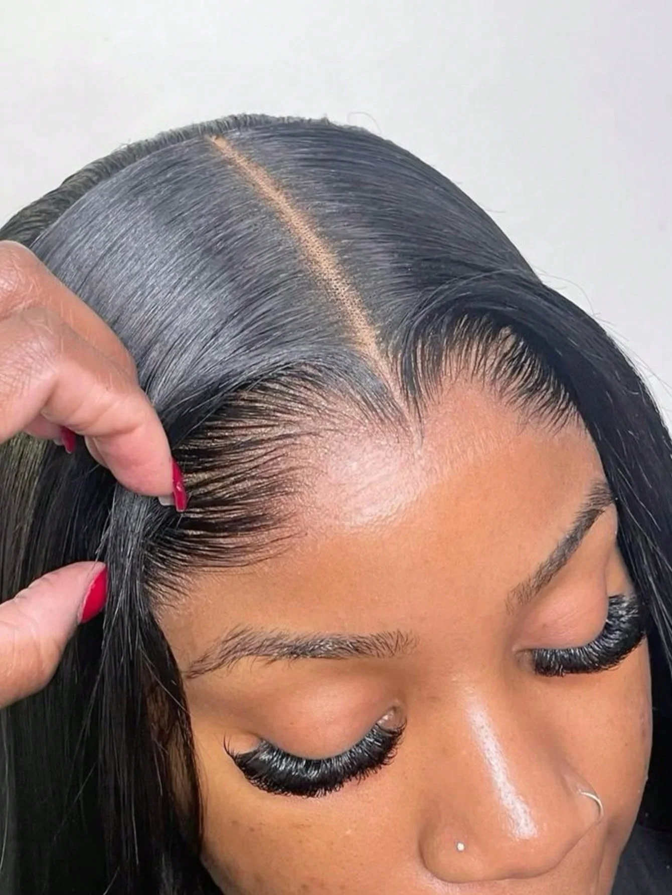 Parrucche Pre-tagliate 13x4 13x6 da 30-40 Pollici, Senza Colla, Pronte all'Uso, Capelli Umani 5×5 Pre-tagliati, Densità 200 con Baby Hair per Donne - immagine 2