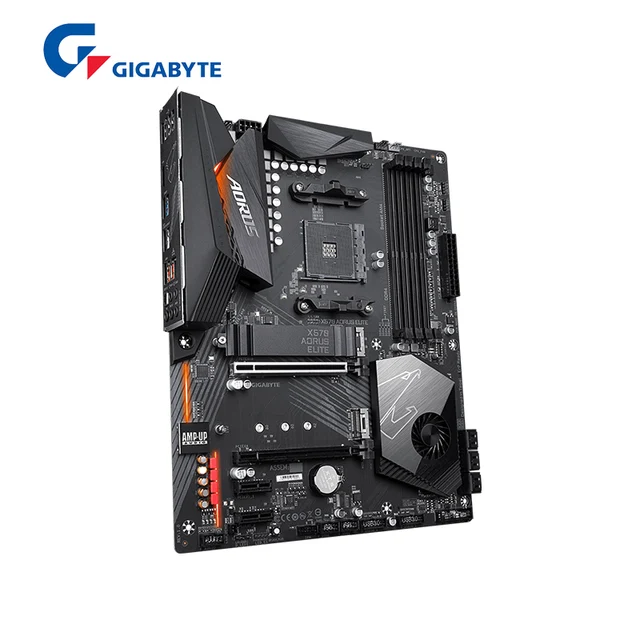 GIGABYTE New GA X570 AORUS ELITE ATX AMD X570 DDR4 4733(O.C.)MHz M.2 USB 3.2 128G Double Channel Socket AM4 Motherboard 4