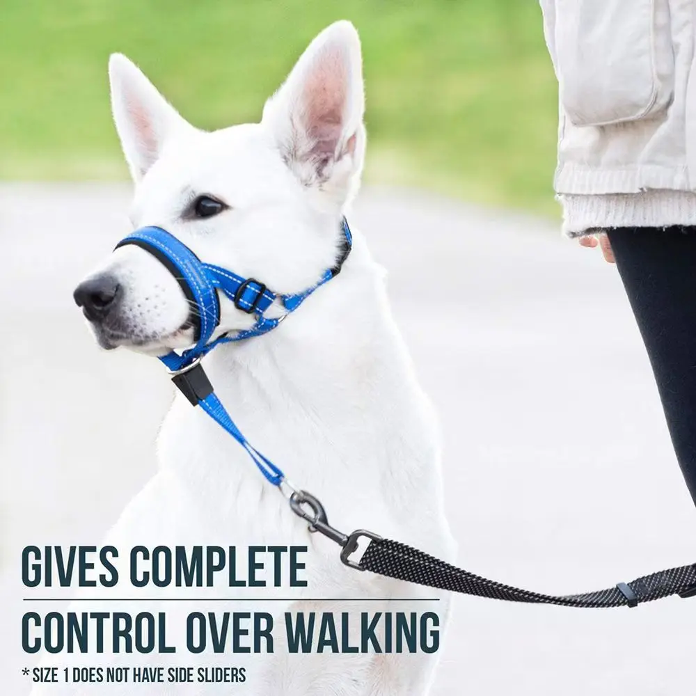 Dog Muzzle Adjustable Medium Large Dogs Pet Leash Breathable Anti-barking Anti-bite Outing Golden Retriever Universal Nose Ring