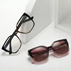 Nearsighted Glasses Blue Light Filter Fashion Cat Eye Anti Glare Polarized Sunglasses Magnetic Clip On Myopia Sun Glasses -2.5 2
