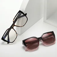 Nearsighted Glasses Blue Light Filter Fashion Cat Eye Anti Glare Polarized Sunglasses Magnetic Clip On Myopia Sun Glasses -2.5 2
