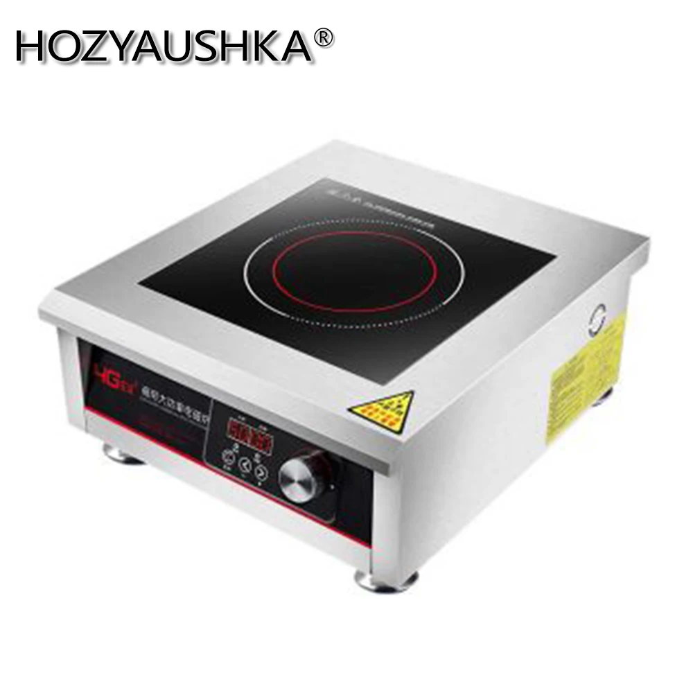 Induction Cooker Induction Cooker 5000w high power commercial plane electromagnetic frying furnace 5KW explosion fry furnace flat soup stove