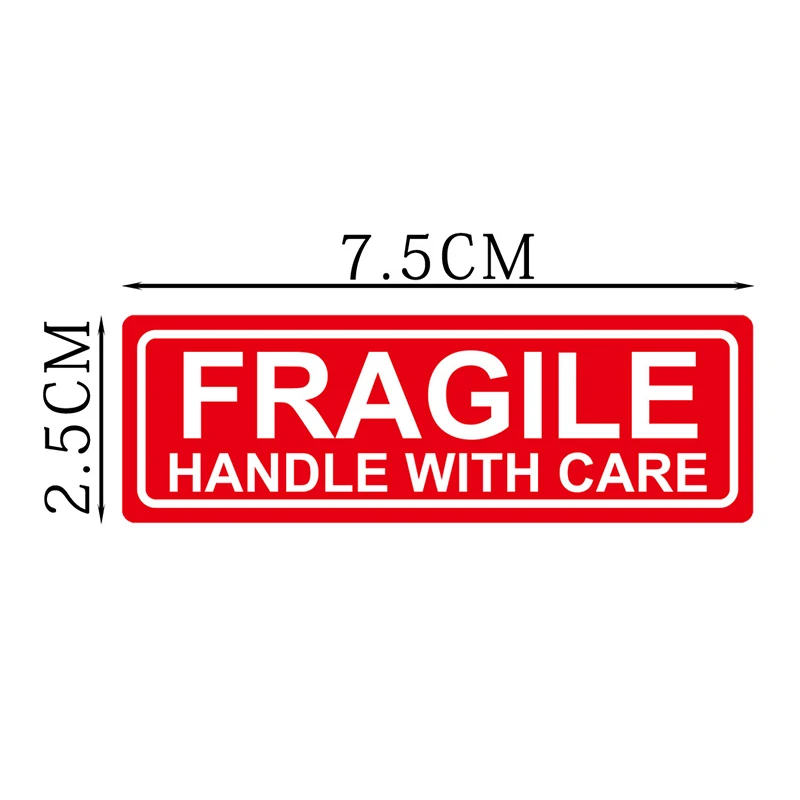 Fragile Stickers 500PCS Goods Handle With Care Warning Labels DIY Supplies
