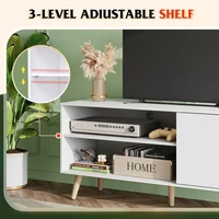 GALAXHERO TV Stand for 55 Inch TV Mid Century Modern TV Console with Storage Cabinet Entertainment Center for Living Room 4
