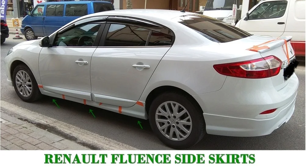 ForRenaultFluenceSideSkirt20102013SillTrimCarStylingAuto