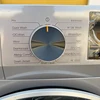 Drum Washing Machine Compact Portable Full Automatic Laundry Washer in Gray Apartment with Drain Pump LED Display Programs 5