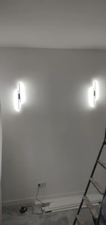 Applique murale LED d'intérieur moderne minimaliste, en fer acrylique, pour chambre à coucher, salon, couloir, escaliers, Style scandinave photo review