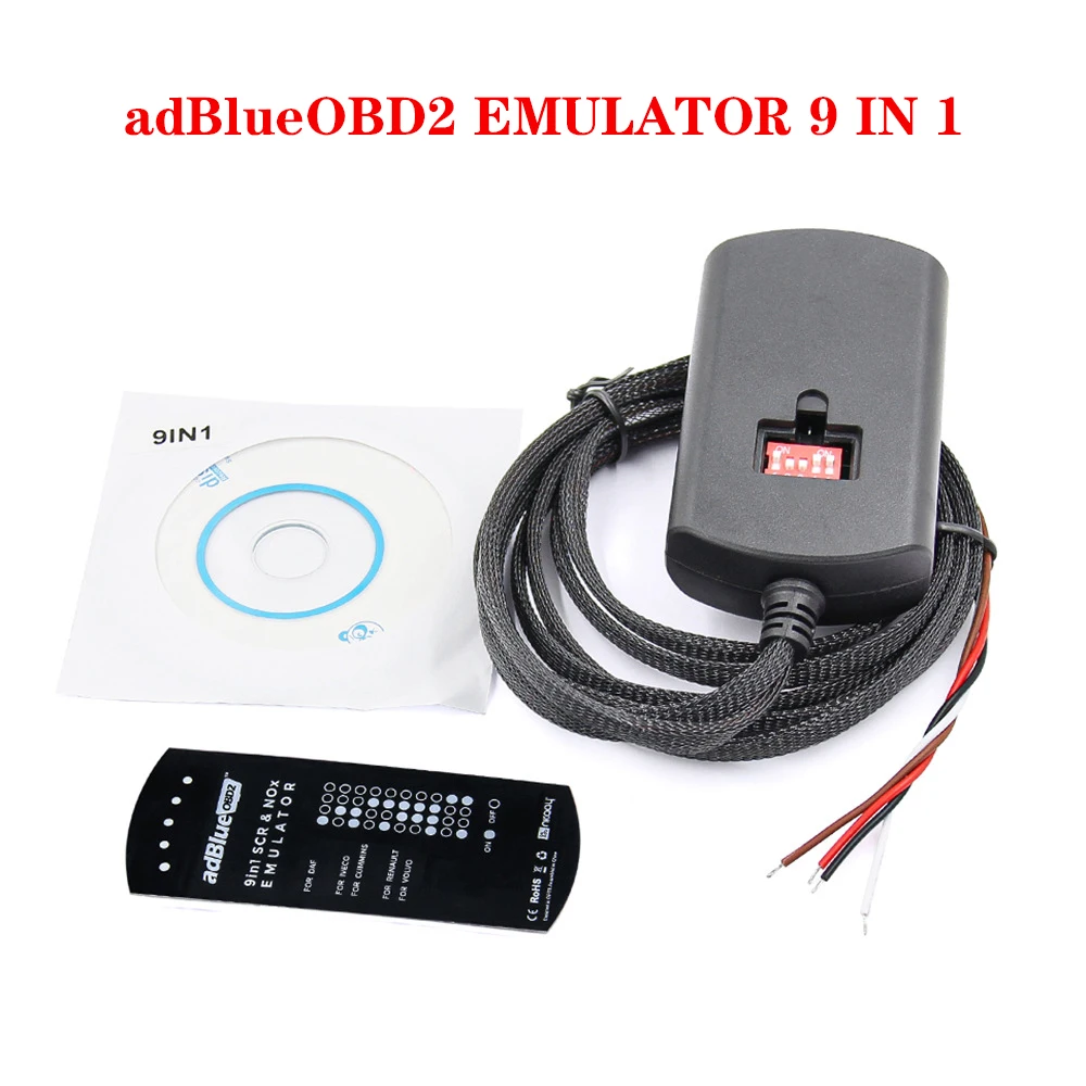 

Full Chip 9 in 1 Adblue Emulator System Box Universal OBD2 Scanner SCR&NOX for Many Types Trucks Diagnostic Tools