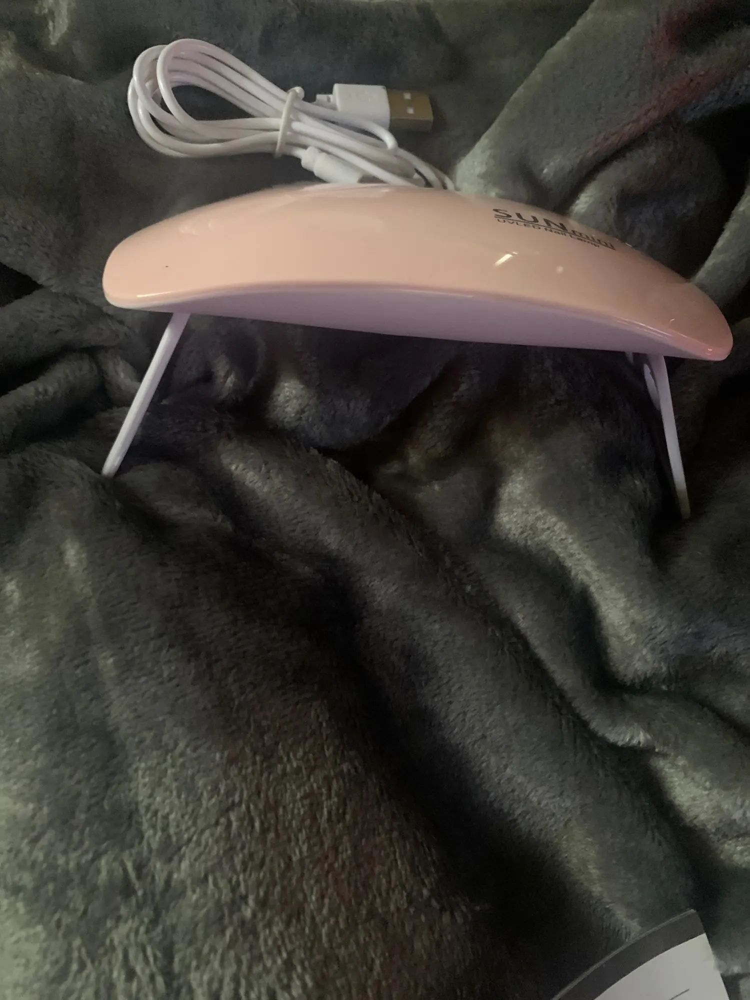 Mini UV LED Nail Lamp 6 LED Gel Nail Polish Dryer Convenient USB Interface Folding Design Manicure UV Curing Light photo review
