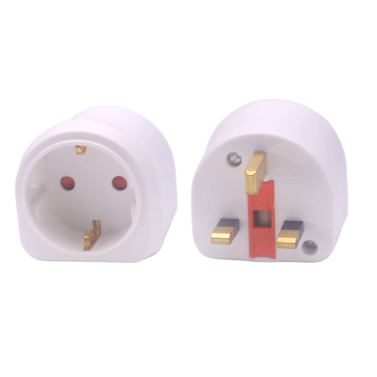 2X Adaptador Enchufe UK Inglaterra,Adaptador Enchufe Europeo a UK,Adaptador  Enchufe Español a Ingles, 2-Pin Europa a 3-Pin Reino Unido RU Adaptador de  Viaje Tipo G for Irlanda Escocia Bretaña Maldivas : 