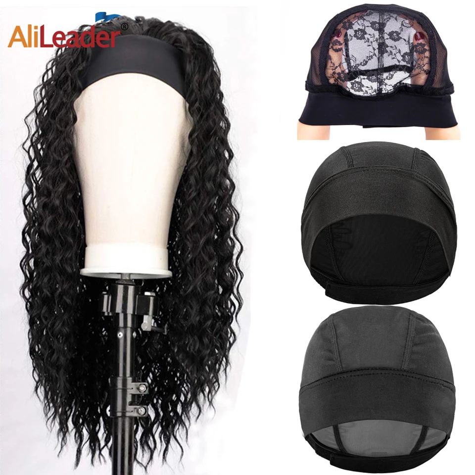 Wig Kit DIY Wig Tools Wig Accessories, 5 Pieces Adjustable Elastic Band,Wig  Making Cap Pins Needles Set, 3 Pieces Dome Mesh Wig Cap, Black Thread Hair