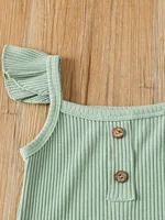 Ensemble de vêtements d'été pour nouveau-né fille, costume en fibre de carbone, short imprimé, vêtements trempés, 3 pièces 3