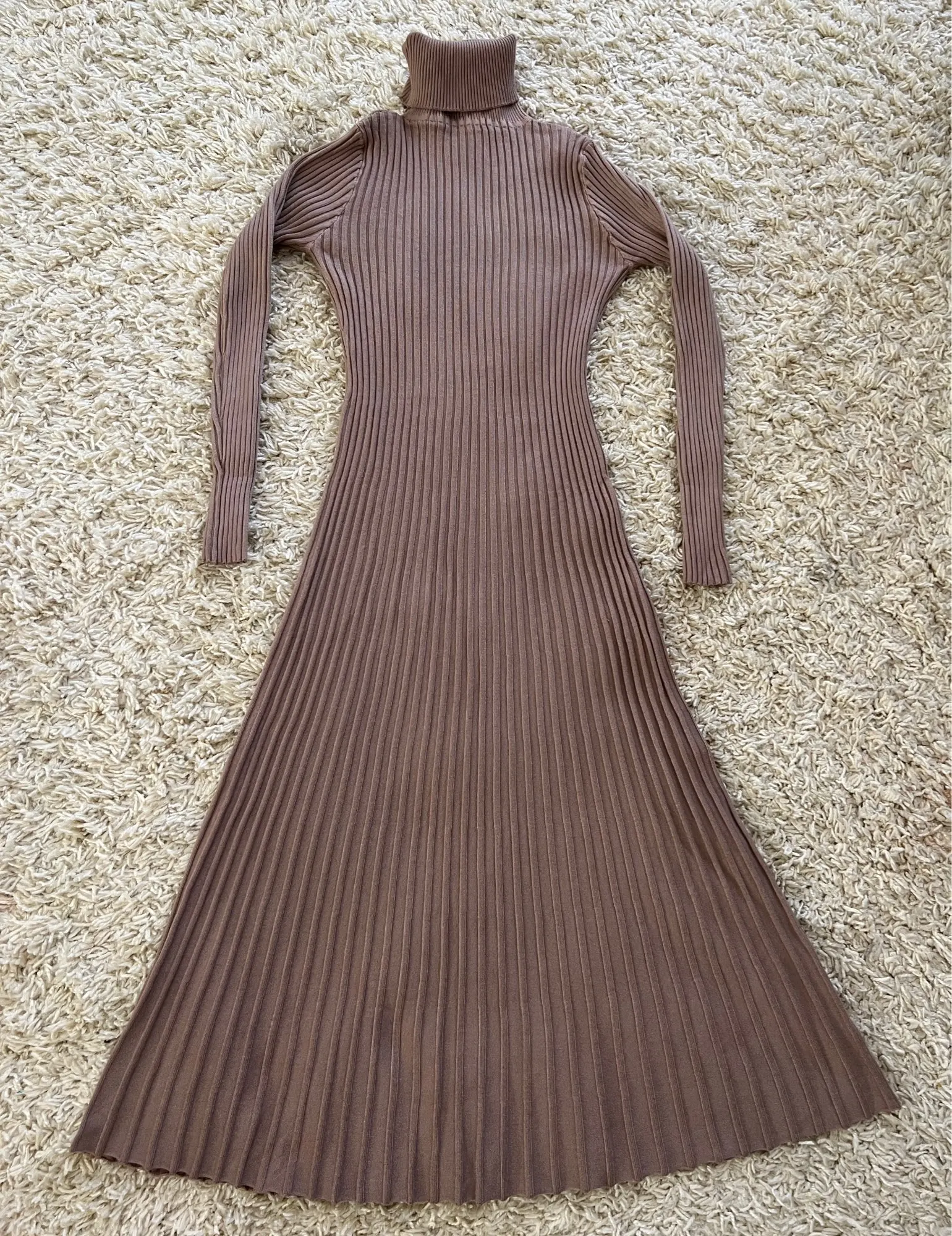 Singrey Women's Pleated Knit Dress, Long Sleeve Turtleneck, Elastic Slim Pencil Dress, Autumn Winter, Sexy Bodycon Sweater Dress|Dress| photo review