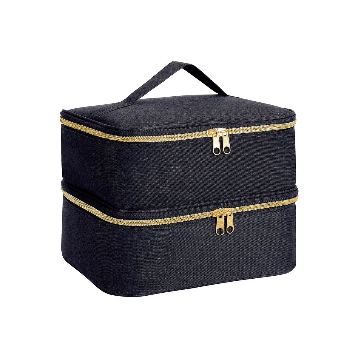 حقيبة حمل لتنظيم طلاء الأظافر بطبقة مزدوجة لتنظيم...