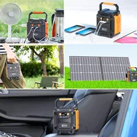 Station d'alimentation portable Flashfish A201 200W ou station d'alimentation + panneau solaire pliable TSP 18V 100W 172.8Wh 48000mAh, générateur solaire à onde sinusoïdale pure, batterie de secours avec prises AC 220V, alimentation électrique extérieure pour camping, camping-car, hors réseau, panne de courant d'urgence. 5