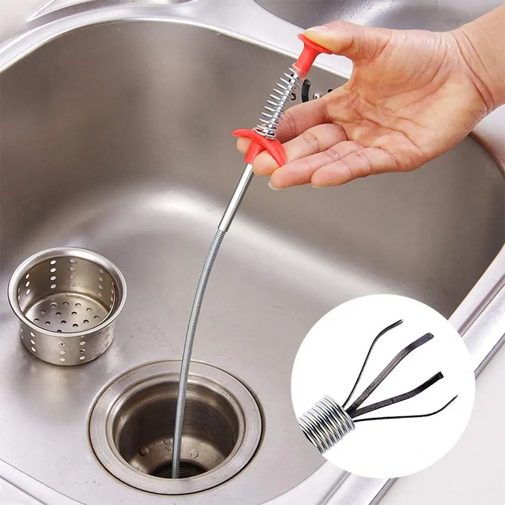 Drain Clog Remover Tool Sink Unblocker Tool With Easy Operation Sink Snake  For Sewer Kitchen Sink Bathroom Tub Toilet Clogged - AliExpress