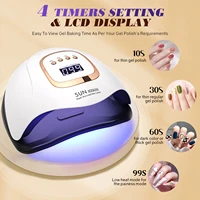 Sun-X25-max 380W 81LEDs UV LED Lamp for Nails Powerful Nail Dryer For Curing All Gel Nail Polish Drying UV Light for Manicure 2