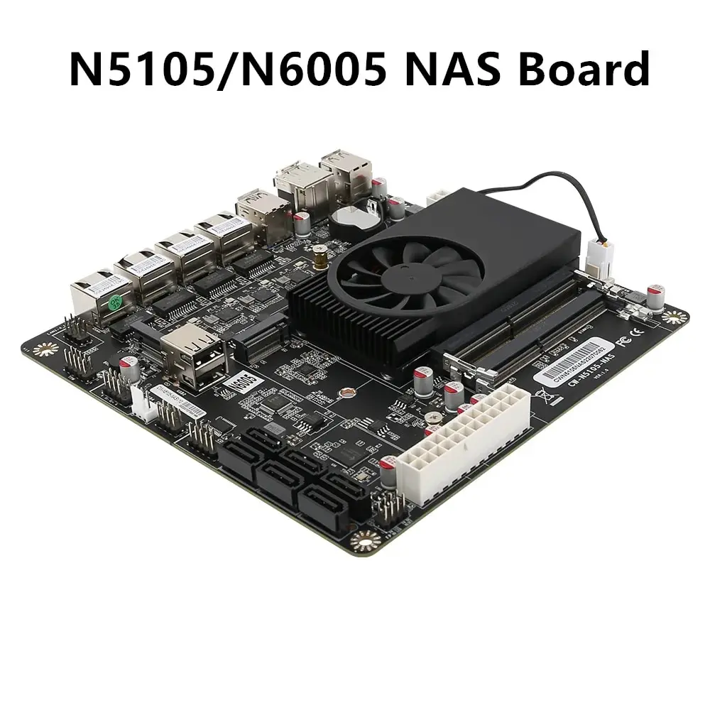 Pentium N5105 Industrial Mini ITX NAS Motherboard Firewall Routing 4x Intel i226V LAN 2*M.2