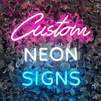 Custom Neon Sign Private Dimmable LED Light for Family Birthday Bar Wedding Party Company Business Logo Neon Sign Night Lights 1