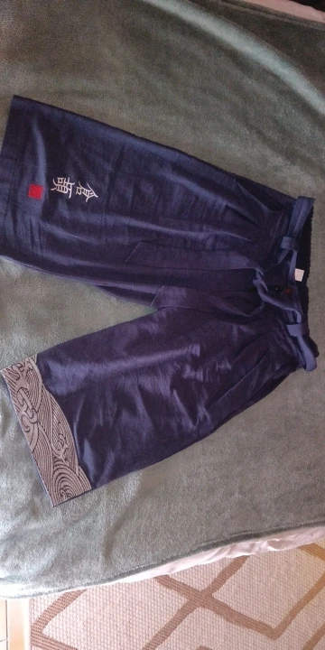 Japanese Kimono Traditional Pants Men Asian Clothing Bath Pant Casual Loose Male Japan Style Yukata Trousers Linen Cropped Pants photo review