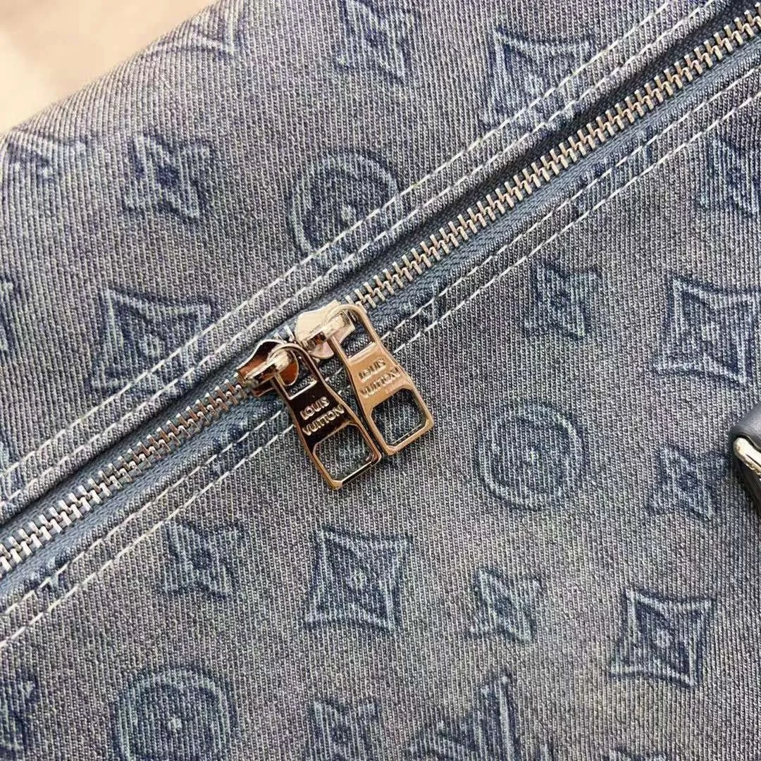 Louis vuitton-Bolsa de equipaje de jean para hombre, bolso grande -  AliExpress