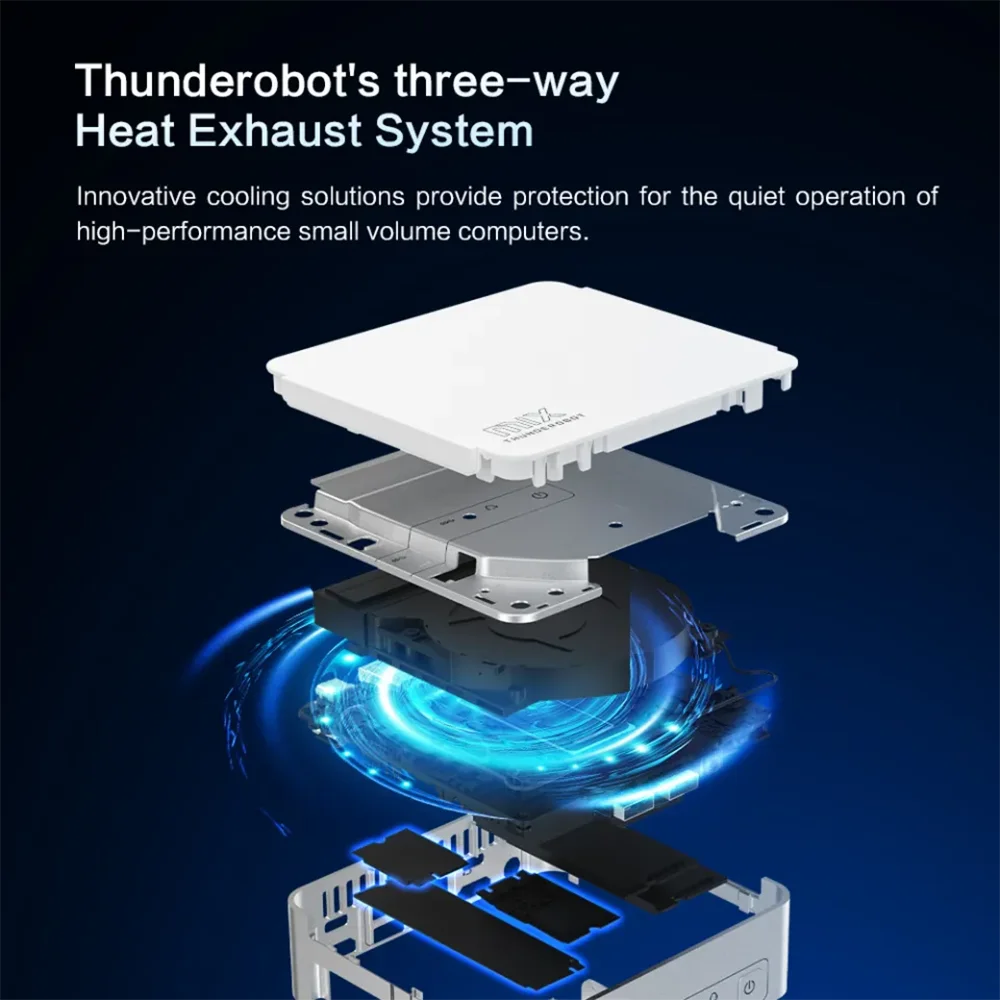 ThundeRobot Mix 미니 PC, 인텔 UHD 그래픽, 가정 및 사무실 미니 PC, 13 세대 코어 i7 Mix i7-13620H, WiFi 6E, 10 코어 16 스레드, 신제품
