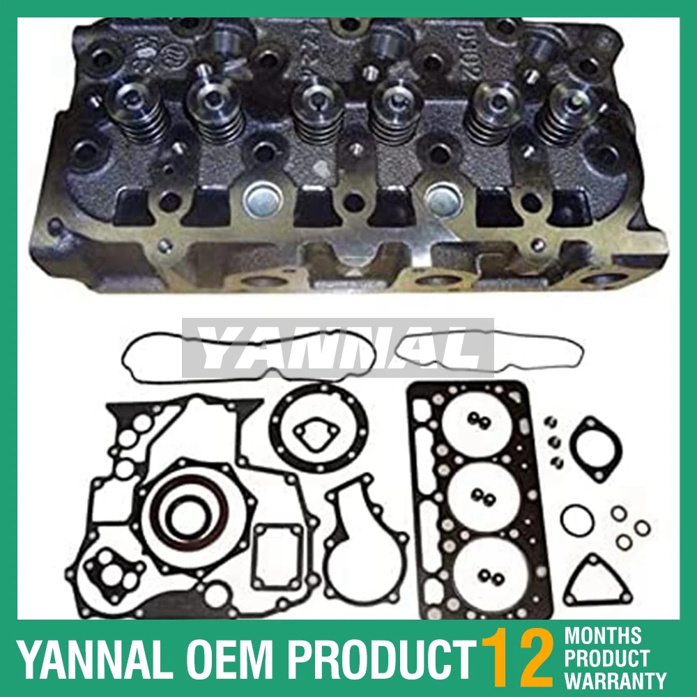

For Kubota KX41-3 BX24 BX2370D ZD323 D902 D902-ET02 Cylinder Head & Gasket Set