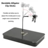 Model Painting Stand Base Holder and 12PCS Magnetic Bendable Alligator Clip Sticks Set Modeling Tools for Airbrush Hobby Model 2