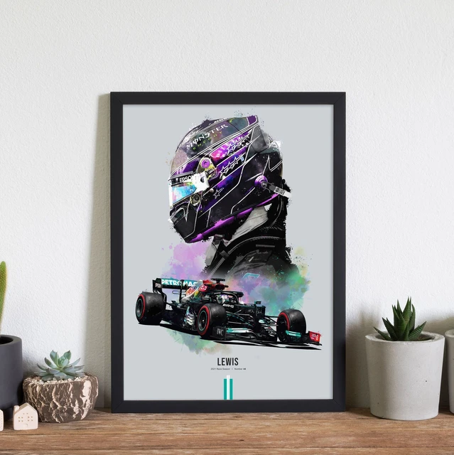 Formula 1 Lewis Hamilton Latest Formula 1 Mercedes 2023 Racing Car F1 Grand  Prix Wall Art Poster Illustration 