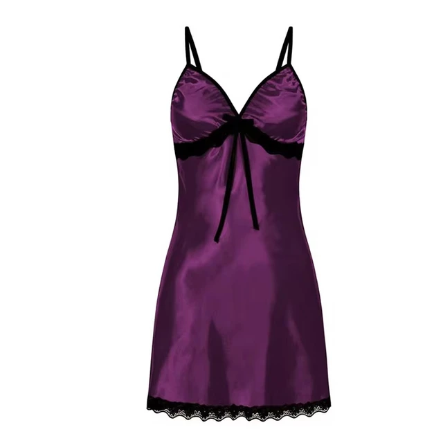 Women V-neck sexy nightgown pajamas 5