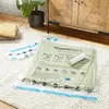 Vacuum Compression Storage Bags with Hand Pump, Multiple Pack of 12 (3 Jumbo, 3 Large, 3 Medium, 3 Small), Clear, Ideal for Trav 4
