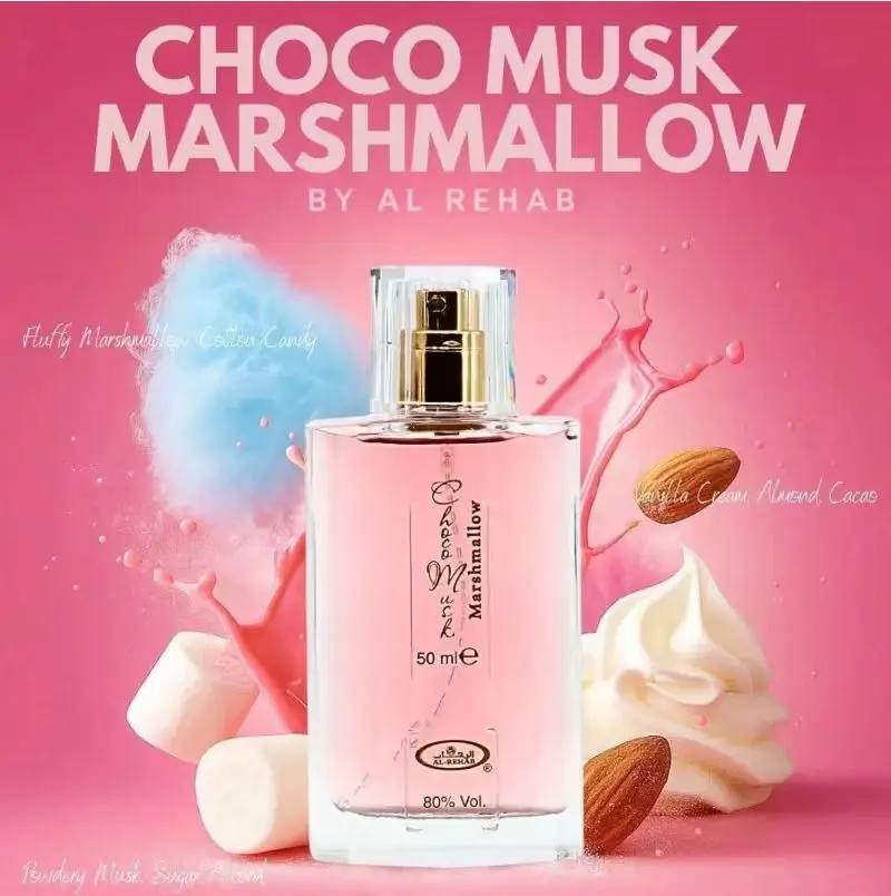 Marshmallow 50 ml Zuckerwatte-Duft, süßer Duft aus dem Nahen Osten, arabischer Duft aus Dubai_voghion.com
