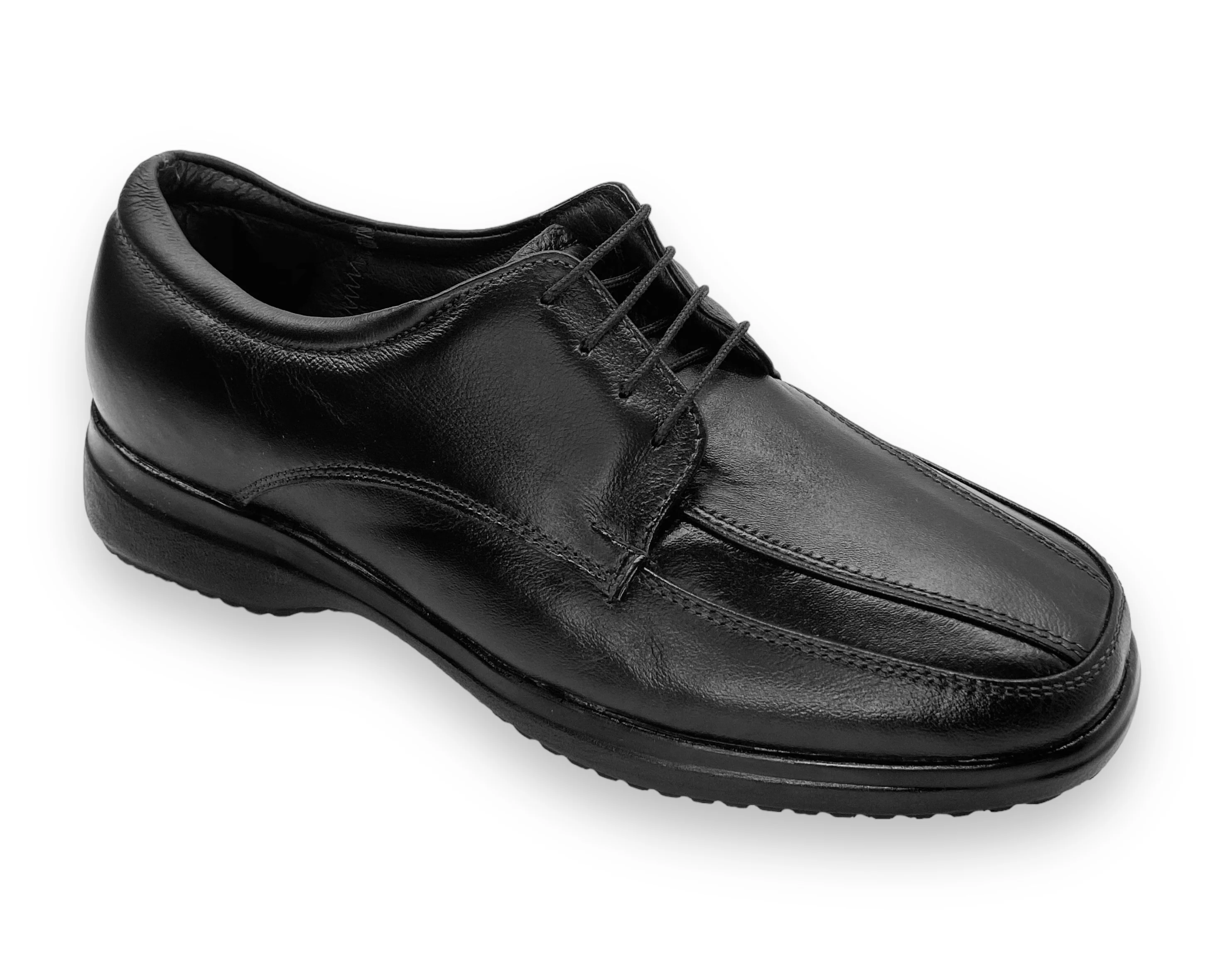 Zapato de Piel De Borrego para Caballero Ajustable con agujetas Flexible Comodo y Suave para Pie Diabético 812