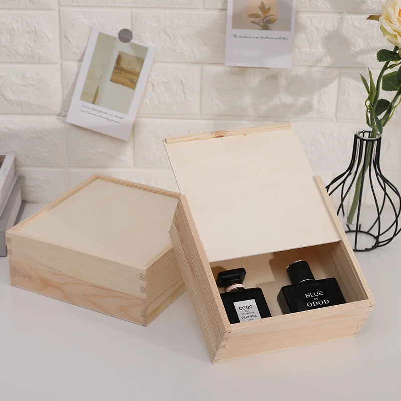 Box Opbergdoos Houten Geschenkdoos Houten Mini Houten Met Schuifdeksel Opbergdoos Voor Sieraden Snoepkist Houten Acryl Sieraden Ornamenten