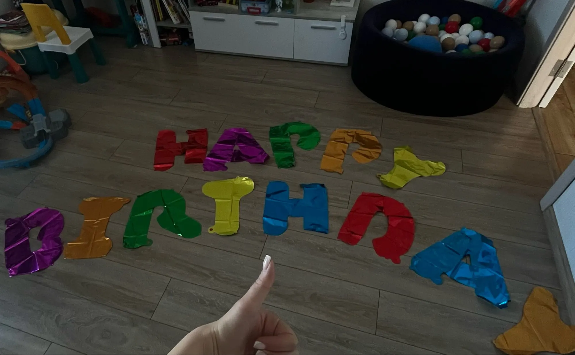 Blue Foil Birthday Balloon Set photo review