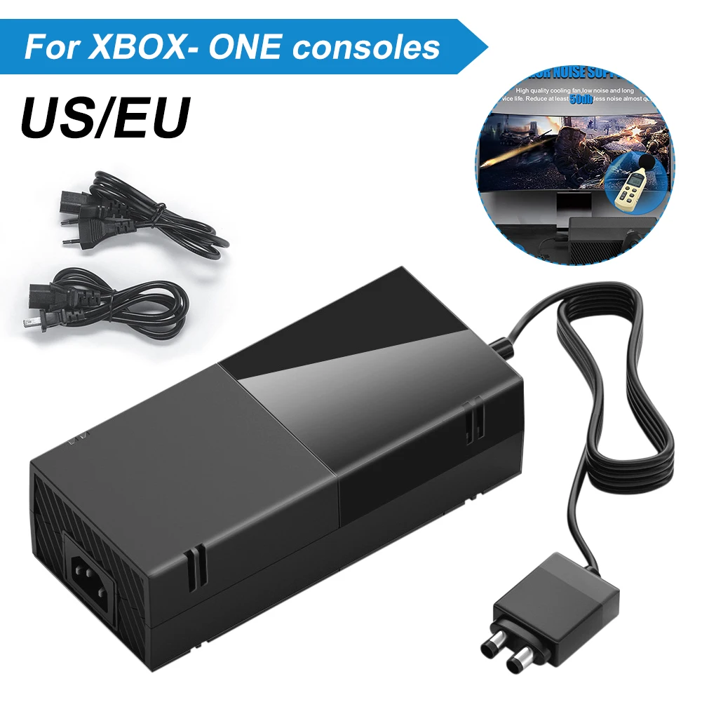 Alimentatore Brick Power Adapter Per Xbox One Ac Cord Sostituzione Adattatore Ca A Basso Rumore Con Led Inciator 100-240V Spina Ue/Usa