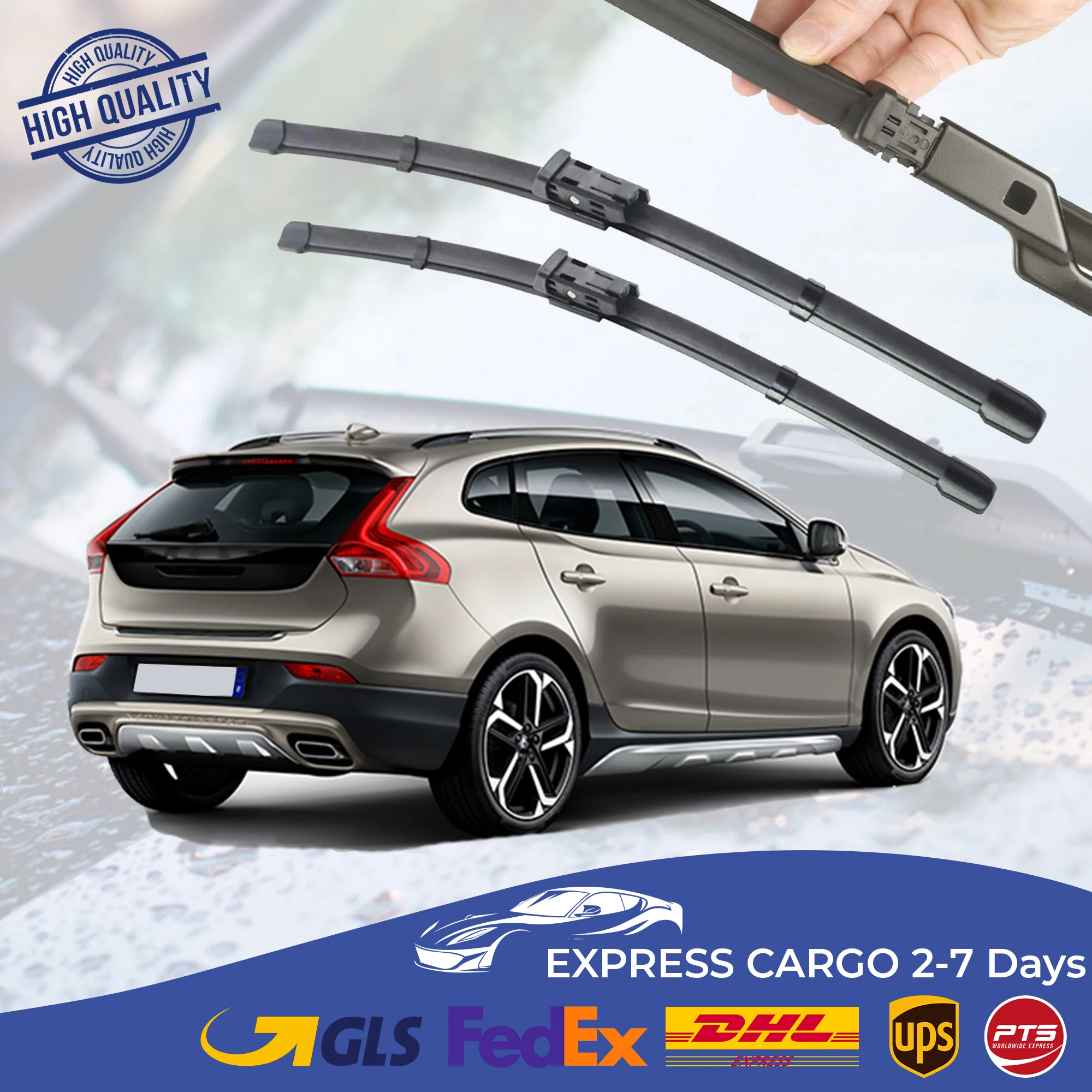 

Car Wiper Blade For Volvo V40 Cross Country (2013-2019) Auto Windscreen Windshield Wipers Blades Window Wash Front